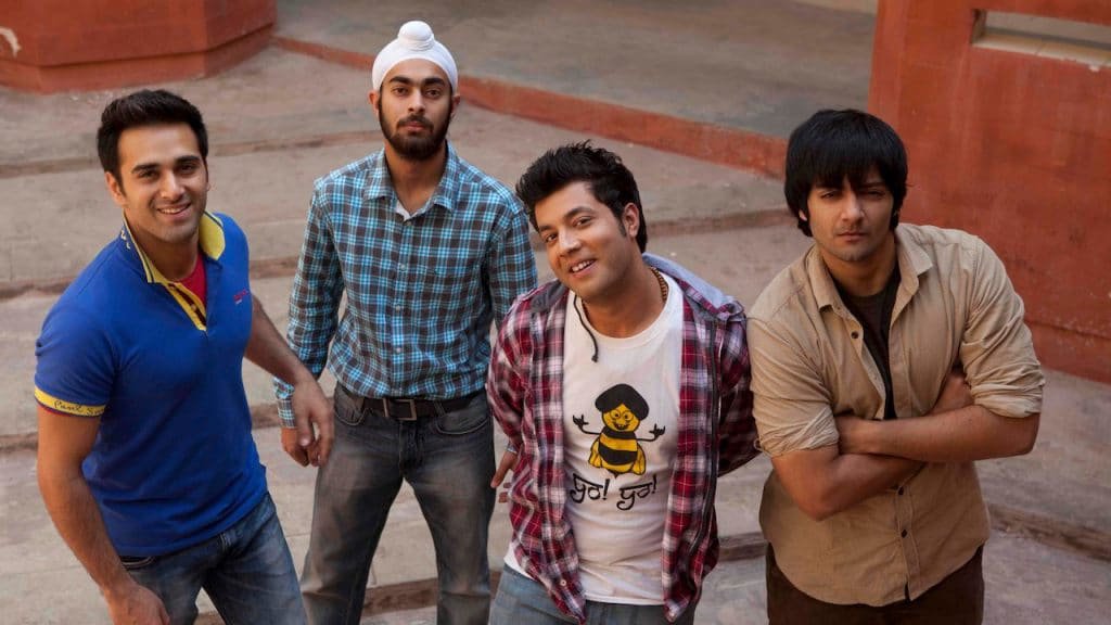 Fukrey being filmed in in Miranda House