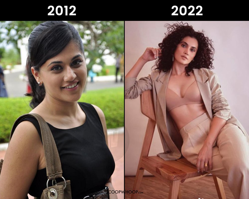 taapsee pannu 2012 vs 2022