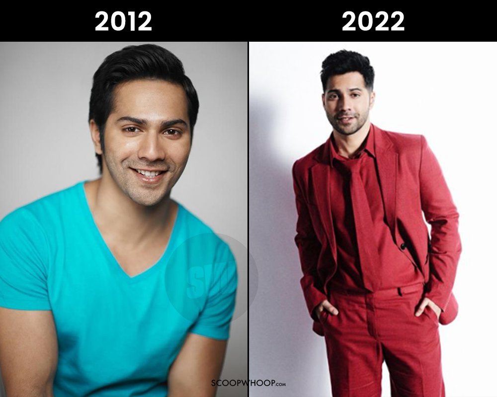 varun dhawan 2012 vs 2022