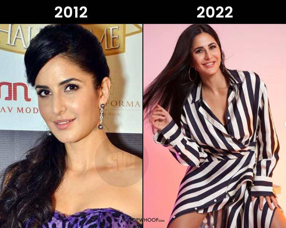 katrina kaif 2012 vs 2022