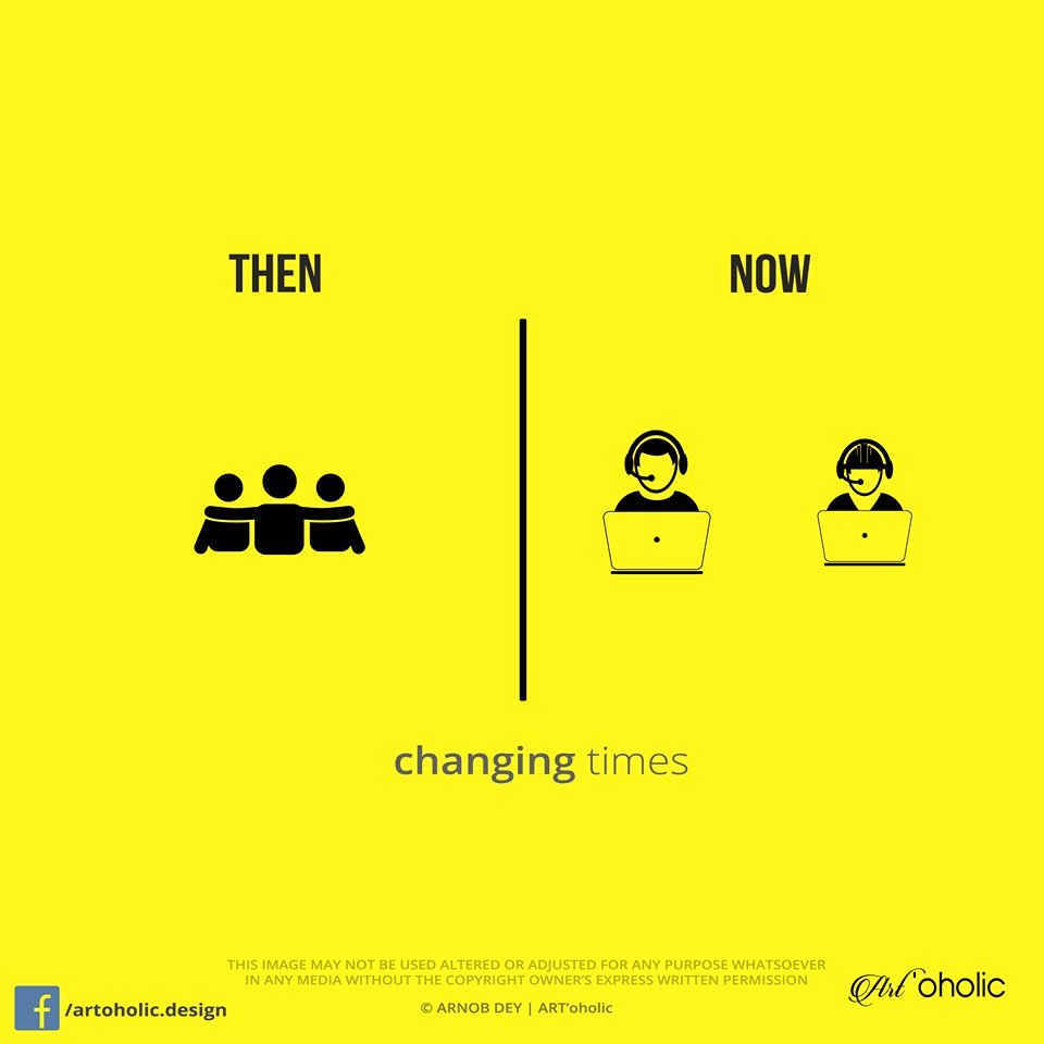 These 10 Then And Now Posters Perfectly Describe How Life Has Changed