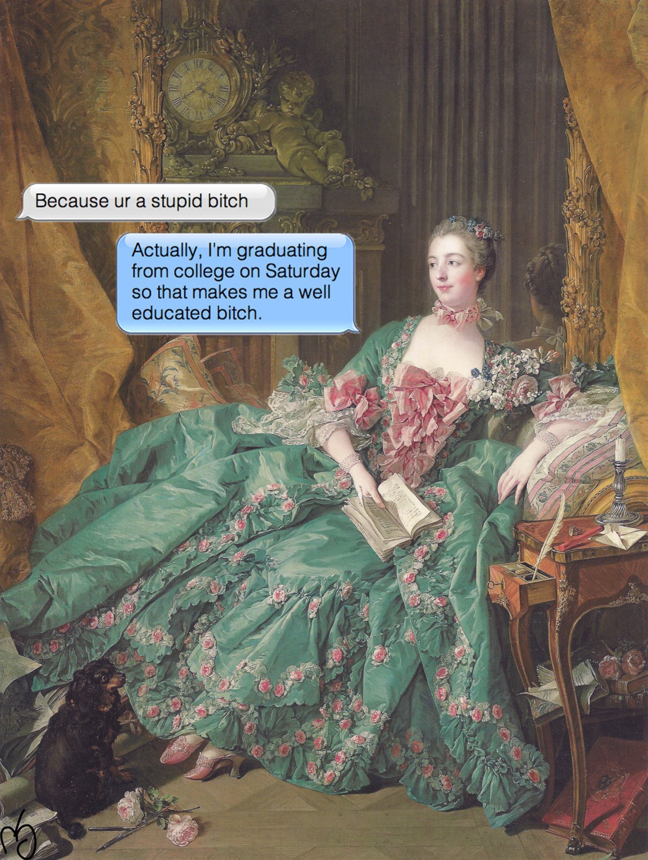 This Series Of Texts Superimposed On Classic Paintings Is Absolute